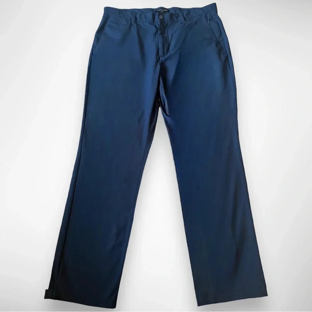BANANA REPUBLIC Men's Aiden Fit Navy Blue Chinos Size 35 X 32 | EUC